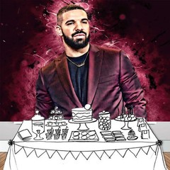 Drake Party Supplies Backdrop Banner Vinyl Birthday Decorations