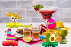 5pc Extra Large Taco Party Table Centerpieces – Mexican Fiesta Decorations