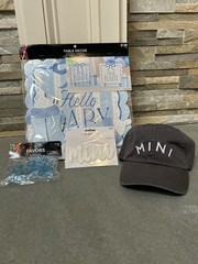 Baby Shower/Arrival Decor Bundle – table top decor,Pacifiers,Mini Me Hat & Patch