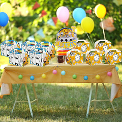 Diary wimpy kid Party Gift Box Supplies happy birthday centerpiece decoration