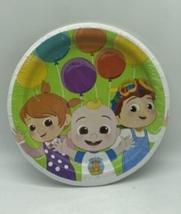 Cocomelon – Party Supplies – Plates And Mini Party Hats
