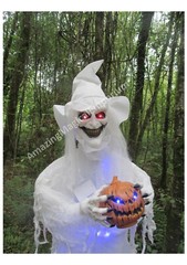 Halloween Non Animated Standing Witch Scary Light Up Eyes Party Prop Decoration⭐