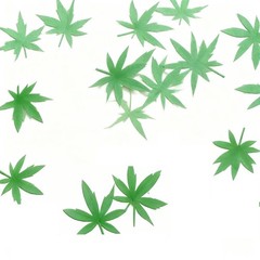 100 PCS Green Glitter Paper Leaves Confetti Birthday Wedding Table Shower