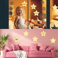 72 PCS 6 Inch Large Yellow Star Cutouts Glue Point Dots Paper DIY Craft Decor