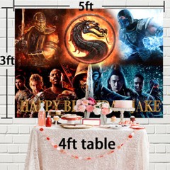 Mortal Kombat Personalised Custom Banner Backdrop Party Supplies Birthday Gift