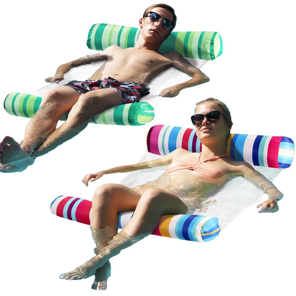 2 Pack XL Inflatable Pool Hammocks for Adults – Multi-Purpose Floaties