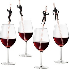 36 Pcs Bachelorette Party Straws Funny Male Dancer Drinking Paper Bridal Shower