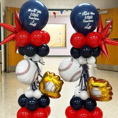 Baseball-Balloon 10PCS 18In Sports Theme Foil Balloons Baseball Glove Design Bal