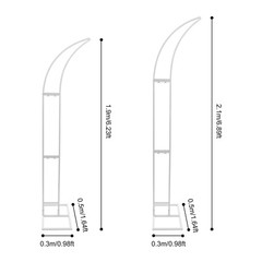 Set of 2 Metal Wedding Arch Backdrop Flower Stand Balloon Stand Party Event Deco