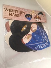 Western Masks 4 Count Elastic Attached Cardboard Printed One Side