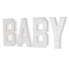 «BABY» Letter Light LED Light Up Letters for Baby Birthdays/Showers KT Board