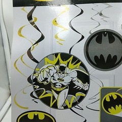 Batman Birthday Party Decorations Danglers Classic DC Comics Logo Pack of 12 NEW
