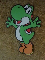 7 PIECE SUPER MARIO CARDBOARD CUT OUTS FOR PARTIES OR BEDROOM WALL ART