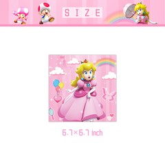 Princess Peach Birthday Decor Party Supplies Set Plates Cups Tablecloth Napkins