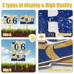 Graduation Decorations Class of 2026, Large Size Graduation Yard Signs,