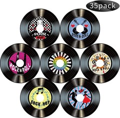 Reusable 50’s Rock and Roll Sign Cutouts – Perfect for Music Festivals & Parties