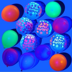 Tegeme 126 Pcs Neon Glow in The Dark Party Decorations Supplies UV Neon Ballo…
