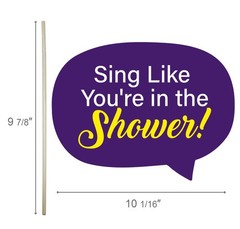 12 PCS Karaoke Night Photo Booth Props Set Fun Music Singing Party Decorations