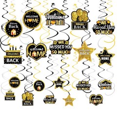 Welcome Home Decorations 30 PCS We Missed You Hanging Swirls for Home Party