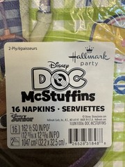 New Disney Doc McStuffins Birthday Party Napkins Pack of 16 Hallmark