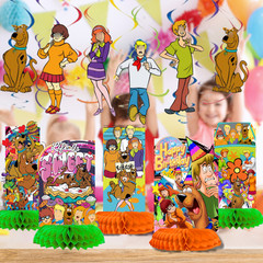 scooby doo 2pc table cover cloth party supplies decoration balloons birthday