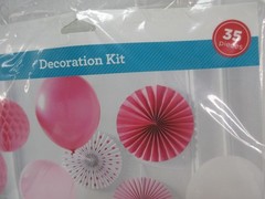 Pink and Gold Party Decorations Kit 36Pcs Way to Celebrate Birthday Baby Shower