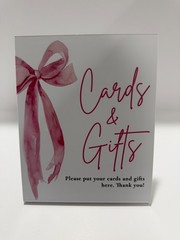 Party Table Signs for Gift Cards and Desserts