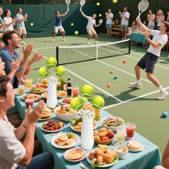 22 PCS Tennis Party Decoration Ball Centerpiece Sticks Table Topper Supplies
