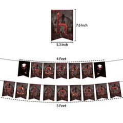 Creepy Halloween Party Decoration Clowns Demons and Monsters Cupcake Toppers