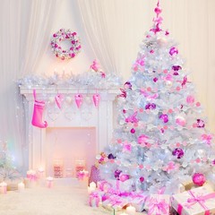SmoothNovelty 2 Pack Large Pom Poms Garland Hanging Winter Decorations Colorf…