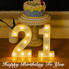 Led Light up Numbers, 21Th Birthday Decorations, Marquee Numbers Lights, Battery