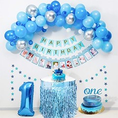 2 Pack Teal Blue Shiny Wavy Tinsel Foil Fringe Table Skirts Table Decorations
