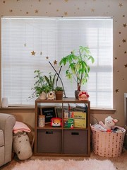 Hanging Photo Display Boho Decor Wooden Stars Garland W/ Metal Chains Pictures
