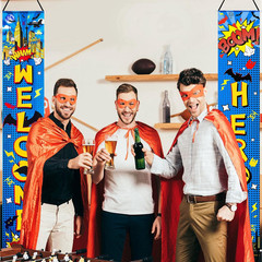 Hero Themed Party Decorations Welcome Heroes Porch Sign Door Banners Inspiration