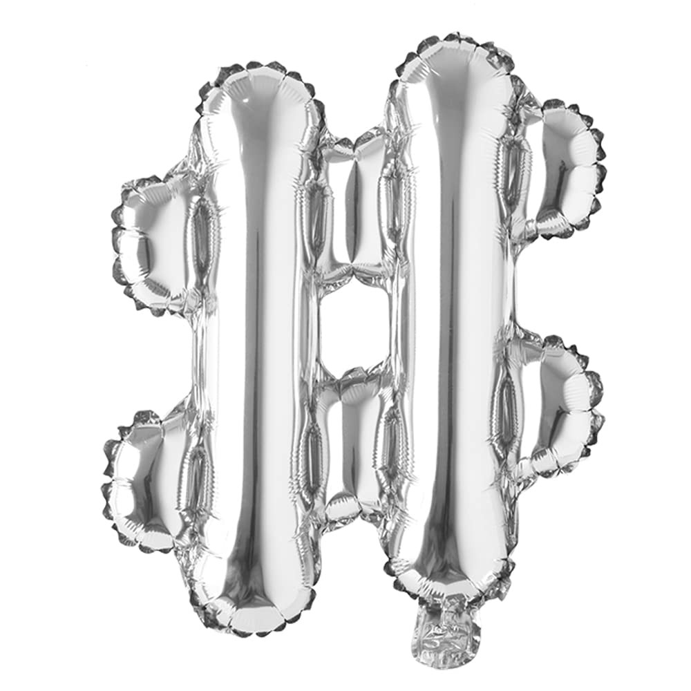16″ inch multicolor Alphabet Letter symbol & @ # Balloons Aluminum Hanging Fo…
