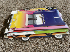 Kid Stuff Cardboard Classic Cruisers Mixed Lot of 9 Chevy & Ford Car Party Decor