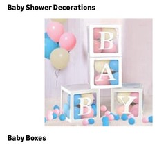 Gender Reveal Baby Shower Decorations 176pcs Pink & Blue Balloons Arch & Box Kit