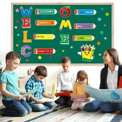 Welcome Classroom Door Decor Bulletin Board Decorations Set Elementary School