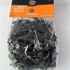 Spider Web Halloween Set 176 Pieces Snakes Centipedes Spiders Haunted Decor New