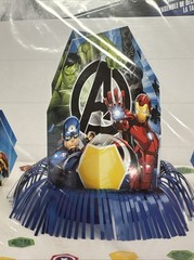 MARVEL AVENGERS Core Table Decorating Kit Birthday Party 3 Pieces Plus Confetti