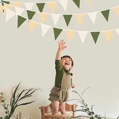 32Ft Sage Green Party Decorations Olive Tan Brown Beige Ceram