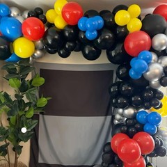Red Blue Green Black Balloons, 50pcs Blue Red Yellow Black Balloons, Party Ba…
