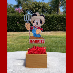 Mickey Farm Centerpieces, Mickey Mouse birthday Party Supplies, Mickey & Minnie