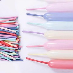100 Pcs Long Balloons for Balloon Animals with 1 Hand Balloon Pump,Magic Long…