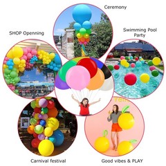 20 pieces 24 inch Large Primary color Balloons Giant Assorted Colors Latex Ba…