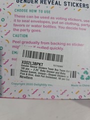 Gender Reveal New Set Sticker, Ballons, Baby Pacifiers, Signs Boy Or Girl Set