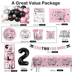 240pcs Bad The Bone Party Decorations Girl, Bad The Bone Party Decorations wi…
