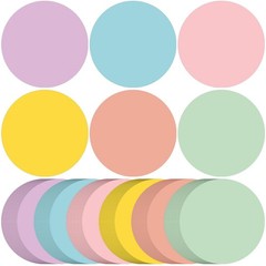 360 PCS Pastel Round Cutouts Paper 3.5 Inch Colors Circles Shaped Die Cuts