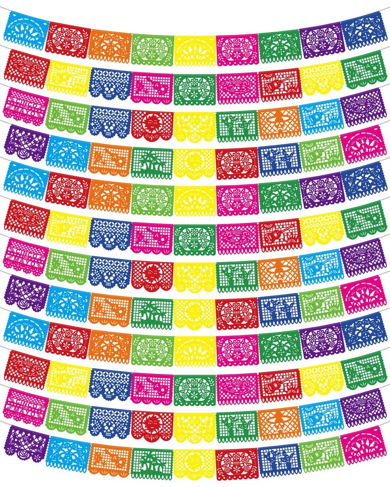 12 Pack Cinco De Mayo Banner, 216 FT Fiesta Banner Mexican Party Decorations …