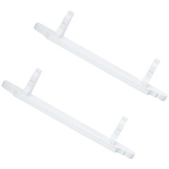 2Pcs Mini House Storage Rack Models White Storage Racks Miniature Furniture